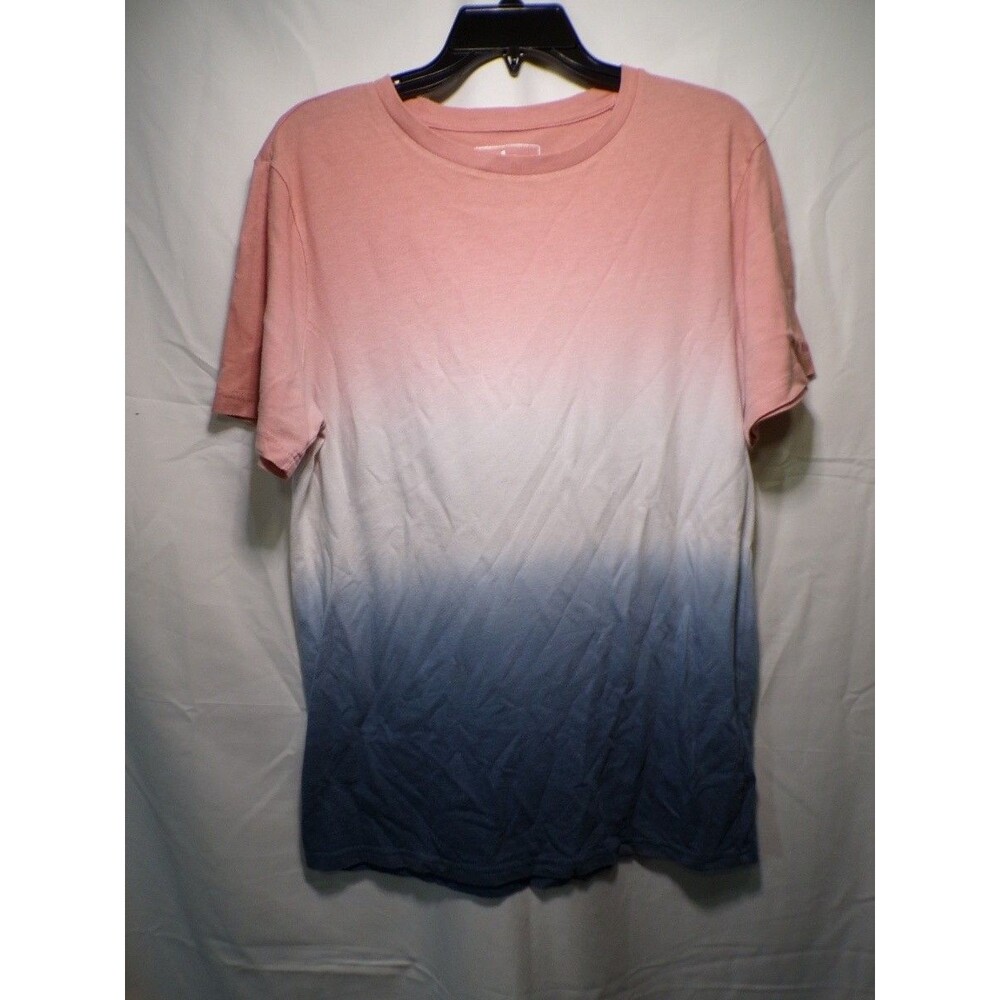 Urban Republic Men's M Ombre Dip Dye Crew Neck T-Shirt Multicolor